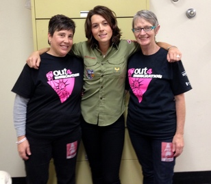 Brandi Carlile with O4I Volunteers